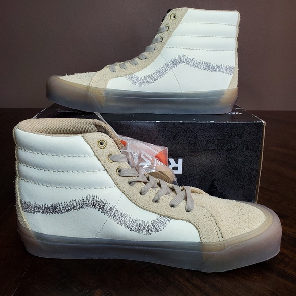 Vans Sk8-Hi 38 Dx Ws Rokit Translucent Pebble Men Size 8.5, Women Size 10 - Picture 2 of 13